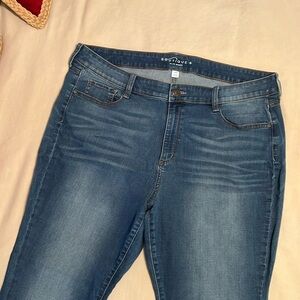 Boutique + slim bootcut jeans